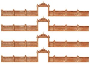 Fabrikmauer, 684 mm - Faller 272405 Spur N