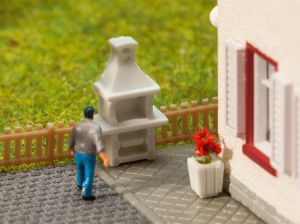 2 Gartengrills - Faller 272901 Spur N