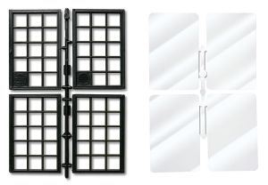 Fenster und Fensterglas - Faller 333117 Spur 2m / G