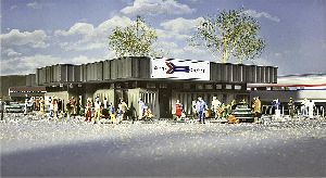 Bahnhof Amtrak Station - Faller 533038 Spur H0