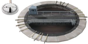 Drehscheibe PROFI-Gleis B�hnenl�nge 183 mm - Fleischmann 6154 Spur H0