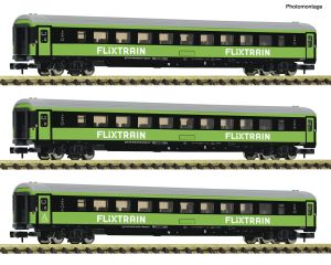 3er Set Personenwagen Flixtra - Fleischmann 6260086 Spur N