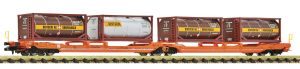 Doppeltwg.T3000e Wascosa + Bertschi Tankcontainer - Fleischmann 6660052 Spur N