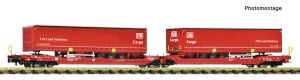 Doppeltaschenwagen T3000e DB- - Fleischmann 6660103 Spur N