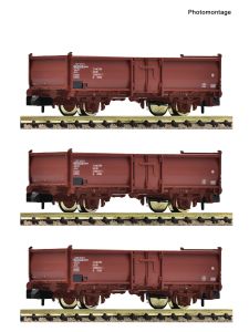 3er Set offene Guterwagen DR - Fleischmann 6660158 Spur N