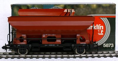 M�rklin 5873 Seitenentladewagen Erzwagen - Gebrauchtes 5873 Spur 1 gebraucht 1:32