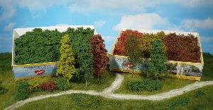 Laubb�ume u. B�sche, 15 St�ck natur - Heki 1630 allgemein