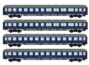 4tlg. TOUROPA Set 1 DB Ep.III - Hobbytrain H22200 Spur N