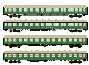 4tlg. SCHARNOW Set 1 DB Ep.II - Hobbytrain H22202 Spur N