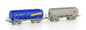 2-tlg. SBB Silowagen Uacs Zementwagen - Hobbytrain H23483 Spur N