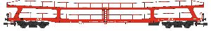 2er Set Autotransportwagen DD - Hobbytrain H24611 Spur N