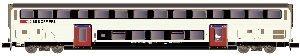 Dosto Wagen IC2020 SBB Refit - Hobbytrain H25125 Spur N