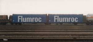 SNCF, 3-achs. Schiebeplanenwagen Flumroc blau - Jouef HJ6238 Spur H0