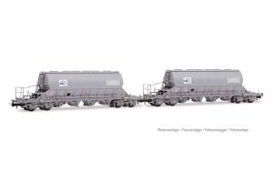 SNCF, 2-tlg. Set 4-achs. Schwenkdachwagen der Bauart Taoos, - Jouef HJ6306 Spur H0