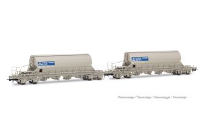 SNCF, 2-tlg. Set 4-achs. Schwenkdachwagen der Bauart Taoos, - Jouef HJ6307 Spur H0