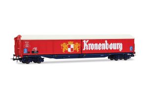 SNCF, 4-achs. Schiebewandwagen Typ Habis Kronenbourg, blaues - Jouef HJ6322 Spur H0