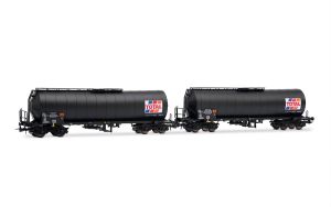 SNCF, 2-tlg. Set 4-achs. Isolierkesselwagen TOTAL France, sc - Jouef HJ6323 Spur H0