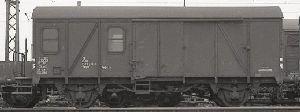 G�terzuggep�ckwagen PWGHS 54 DB IV gr�n - KM1 205424 Spur 1
