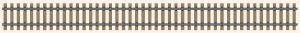 Echtholzgleis gerade 545,7 mm Spur 0 - KM1 360103 Spur 0