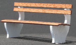 Wartebank mit Betonf��en einfach - KM1 400214 Spur 1