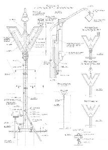 Wartezeichen, RAL 7011, beleuchtet, - KM1 400448C Spur 1