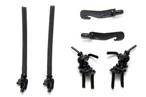 Bremsschl�uche, kuppelbar, flexibel, schwarz - KM1 400477 Spur 1