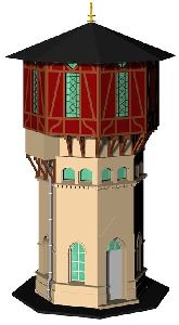 Wasserturm Nieb�ll Bausatz - KM1 400796 Spur 1