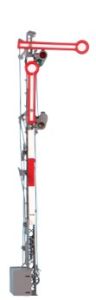 Formsignal einfl�gelig DRG eisengrau Propangas - KM1 460439A Spur 0