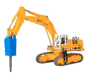 H0 LIEBHERR974 m.Schutzkaefig - Kibri 11271 1:87