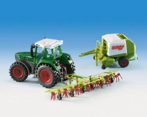 H0 Traktor Fendt mit Anbauger - Kibri 12233 1:87