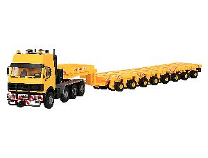 H0 MB SK mit SCHEUERLE Plattf - Kibri 13552 1:87