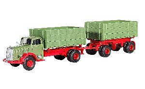 H0 MB 6600 Kipper mit Anhaeng - Kibri 14069 1:87