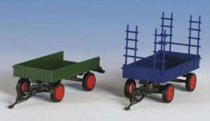 H0 Fendt Gummiradwagen, 2 Stu - Kibri 15702 1:87