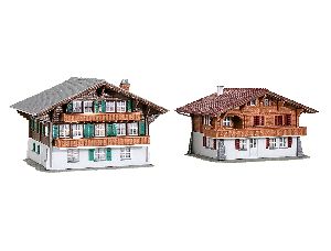 N Chalet Lenk, 2 Stueck - Kibri 37034 Spur N