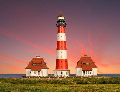 N Leuchtt. Westerheversand mi - Kibri 37300 Spur N