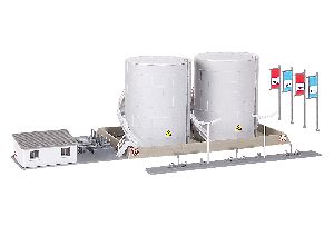 N Zwei Hochtanks MIRO mit Bue - Kibri 37467 Spur N