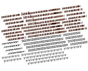 N Zaun fuer Ind.-u. Bah 360cm - Kibri 37480 Spur N