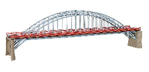 N/Z Weser-Br�cke, ein-/zweigl - Kibri 37669 Spur N