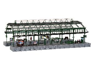 N Bahnsteighalle, gr�n - Kibri 37760 Spur N