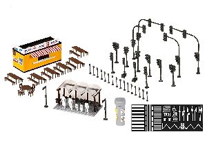 H0 Deko-Set Stra�e und Stadt - Kibri 38102 Spur H0