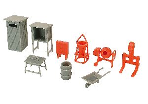 H0 Deko-Set Baustellenzubeh. - Kibri 38140 Spur H0