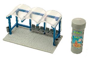 H0 Deko-Set Bushaltestelle - Kibri 38142 Spur H0