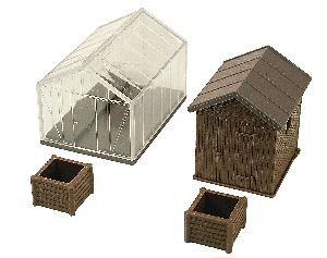 H0 Garten- und Gewaechshaus - Kibri 38144 Spur H0
