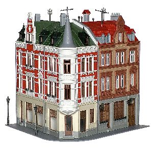 H0 Eckhaus am Sternplatz - Kibri 38294 Spur H0