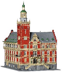 H0 Rathaus Leer - Kibri 38381 Spur H0