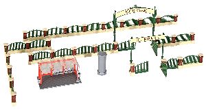 H0 Zaun fuer englischen Gart - Kibri 38601 Spur H0