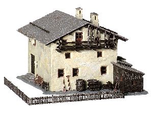 H0 Berghaus Sils in Grevasalv - Kibri 38812 Spur H0