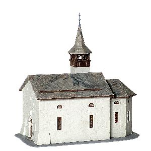 H0 Antoniuskapelle Saas-Grund - Kibri 38813 Spur H0