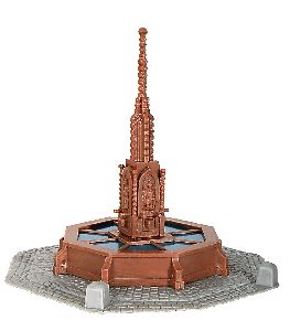 H0 Rathaus Brunnen - Kibri 38910 Spur H0