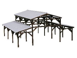 H0 Holzunterstand - Kibri 39095 Spur H0